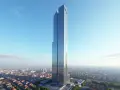 Imponujący Sky Tower, którego wysokość zapiera dech w piersiach, góruje nad miastem.