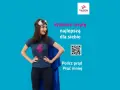Superbohaterka z błyskawicą na koszulce zachęca do wyboru taryfy, by płacić mniej za prąd. Tani prąd dla każdego!