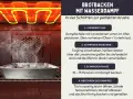 Im Ofen dampft eine Schale mit Lavasteinen, bereit für das Brotbacken mit Wasserdampf für eine perfekte Kruste.