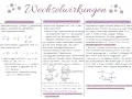 Organische Verbindung: Dipol-Dipol-Wechselwirkung zwischen polaren Molekülen, Van-der-Waals-Wechselwirkung bei unpolaren Molekülen und Wasserstoffbrückenbindungen.