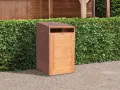 Cache poubelle bois à faire soi-même, discret et esthétique, pour un jardin impeccable.