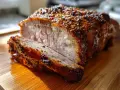 Soczysta karkówka pieczona w piekarniku, z chrupiącą skórką i aromatyczną, klasyczną marynatą. Idealna na obiad!