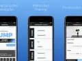 Fitness-App mit Trainingsplänen und Übungsauswahl. Für eine gute app store optimization sind solche Screenshots wichtig.