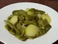 Un plato de judías verdes con patatas, un clásico casero.
