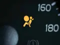Dashboard warning light indicates a supplemental restraint system problem.