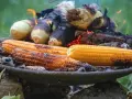 Kukurydza pieczona na ogniu. Zastanawiasz się, ile gotować kukurydzę, by była idealna? Ta wygląda na gotową!