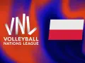Logo VNL Volleyball Nations League z polską flagą. Czas na emocje, kiedy grają siatkarki!
