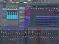 Die Musik machen App zeigt eine digitale Audio-Workstation mit Spuren für Gesang, Kick, Clap und mehr.