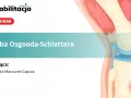 Webinar o chorobie Osgood-Schlatter. Ilustracja kolana z zaznaczonym bólem. Dowiedz się, czego nie wolno robić.
