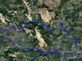 Percorso in auto che include Forca d'Acero, attraversando Abruzzo e Molise, con tappe a Castel di Sangro e Isernia.