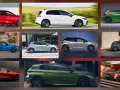 Kompilacja samochodów, w tym biały Volkswagen Golf, niebieski Honda Civic i czerwony Seat Leon. Który z nich jest najbardziej ekonomiczny?
