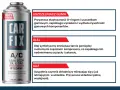 Puszka preparatu Car Fix A/C Leak Stop Oil & Gas R1234YF z opisami uszczelniacza, oleju i gazu.