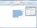 Pole tekstowe w programie Word z instrukcją, jak wstawić cytat. Okno "Kierunek tekstu - Pole tekstowe" pokazuje opcje formatowania.