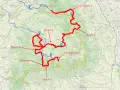 Trasa podróży po Rumunii: Dzień 1, Dzień 2, Dzień 3, Dzień 4 i Dzień 5. Widoczne drogi Transalpina i Transfogaraska.