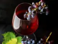 Kieliszek czerwonego wina z winogronami. Czy alkohol jest zdrowy? To pytanie, na które odpowiedź nie jest prosta.
