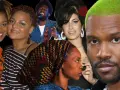 Collage von neo soul artists: Erykah Badu, Amy Winehouse, Frank Ocean, Michael Kiwanuka und anderen.
