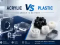 Acrylic vs. plastic: clear, scratch-resistant acrylic pieces contrast with durable, impact-resistant plastic parts.