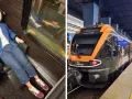 Uśmiechnięta kobieta w wygodnym fotelu w pociągu Leo Express, gotowa na podróż z Pragi do Warszawy.