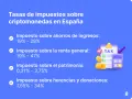 Tasas de impuestos sobre criptomonedas en España. La Hacienda detalla el Impuesto sobre ahorros, renta, patrimonio y herencias.