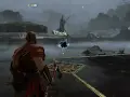 Kratos se prepara para la batalla en Niflheim, un reino sombrío de God of War Ragnarök.