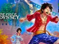 Luffy y Adio se preparan para la aventura en One Piece Odyssey. El juego estará disponible para PS5, Xbox Series X|S, PS4 y PC.