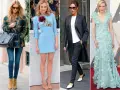Cuatro mujeres muestran estilos que van desde el casual elegante hasta el de gala.