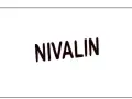 Nivalin - nazwa marki leku, napisana grubymi, ciemnymi literami na białym tle.