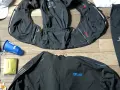 Matériel obligatoire trail : sac d'hydratation, veste, pantalon, bâtons Leki, gobelet, couverture de survie et barres énergétiques.