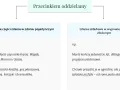 Przecinkiem oddzielamy równorzędne części zdania, np. Krysię, Magdę, Iwonkę. W zdaniu złożonym przecinek oddziela zdania składowe, np. kończy jedenaście lat, dlatego organizuje.