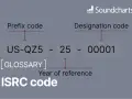 Der ISRC code erklärt sich aus Präfix, Jahr und fortlaufender Nummer.
