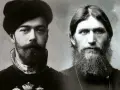 Portrait de Nicolas II et de Raspoutine, mystérieux moine qui influença la cour impériale russe.