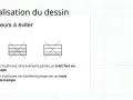 Exemples de hachure dessin technique : les hachures ne traversent pas un trait fort en coupe et ne s'arrêtent pas sur un trait interrompu.