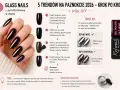 Manikiurzystka prezentuje efekt "glass nails" z pyłem chromowym. Instrukcja krok po kroku pokazuje, jak uzyskać lustrzany połysk na paznokciach w domu.
