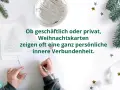 Geschäftliche Weihnachtskarten: Zitate, die Eindruck machen