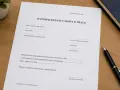 Formularz "Wypowiedzenie umowy o pracę" z polami do wypełnienia dla pracownika i pracodawcy.