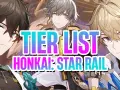 Tres personajes de Honkai: Star Rail flanquean el texto "TIER LIST HONKAI: STAR RAIL", ideal para guiar tu próxima estrategia.