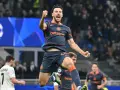 Piłkarz świętuje bramkę w meczu Atalanta – Napoli.