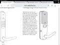 Illustration av Yale Doorman. Beskriver hur man öppnar dörren inifrån vid strömavbrott, och hur man kan byta batteri.