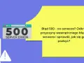 Jak skutecznie naprawić błąd http 500 i uniknąć frustracji