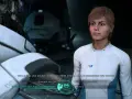 Kobieta w białym kombinezonie rozmawia z kimś, kto może być jej towarzyszem w Mass Effect Andromeda. Czy to początek romansu?