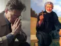 Mężczyzna w okularach modli się o uzdrowienie z raka. Obok obraz świętego z krzyżem, symbolizujący nadzieję i wiarę.
