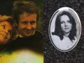 Andrzej Antkowiak z pierwszą żoną, uśmiechnięci na zdjęciu z lewej, i jej portret na nagrobku po prawej.