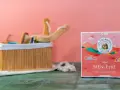 Un coffret "Bien-être" avec une tisane pour digérer le soir. Idéal pour se détendre et boire chaud après un bon repas.