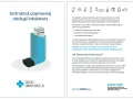 Instrukcja obsługi inhalatora, przypominająca o prawidłowym stosowaniu leków, np. Pulmicort, by uniknąć błędów i zapewnić skuteczność terapii.