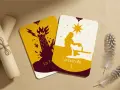 Dos cartas de tarot: La Torre en llamas y La Estrella vertiendo agua.