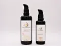 Deux flacons de Nectarome, l'un de 100ml, l'autre de 50ml, vantant les **huile d'argan bienfaits** cosmétiques biologiques.