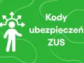 Biała ikona postaci z rozchodzącymi się strzałkami nad głową, obok napis "Kody ubezpieczeń ZUS".