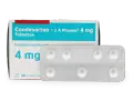 Opakowanie leku Candesartan 4 mg, zawierające 98 tabletek w blistrze. Stosowany w leczeniu nadciśnienia.