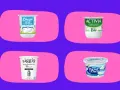 Quatre yaourts nature, dont Activia avec ses probiotiques et lactobacillus acidophilus, et un skyr Siggi's riche en protéines.