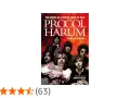 Okładka książki o zespole Procol Harum, z wizerunkiem członków grupy i tytułem "The Ghosts of a Whiter Shade of Pale".